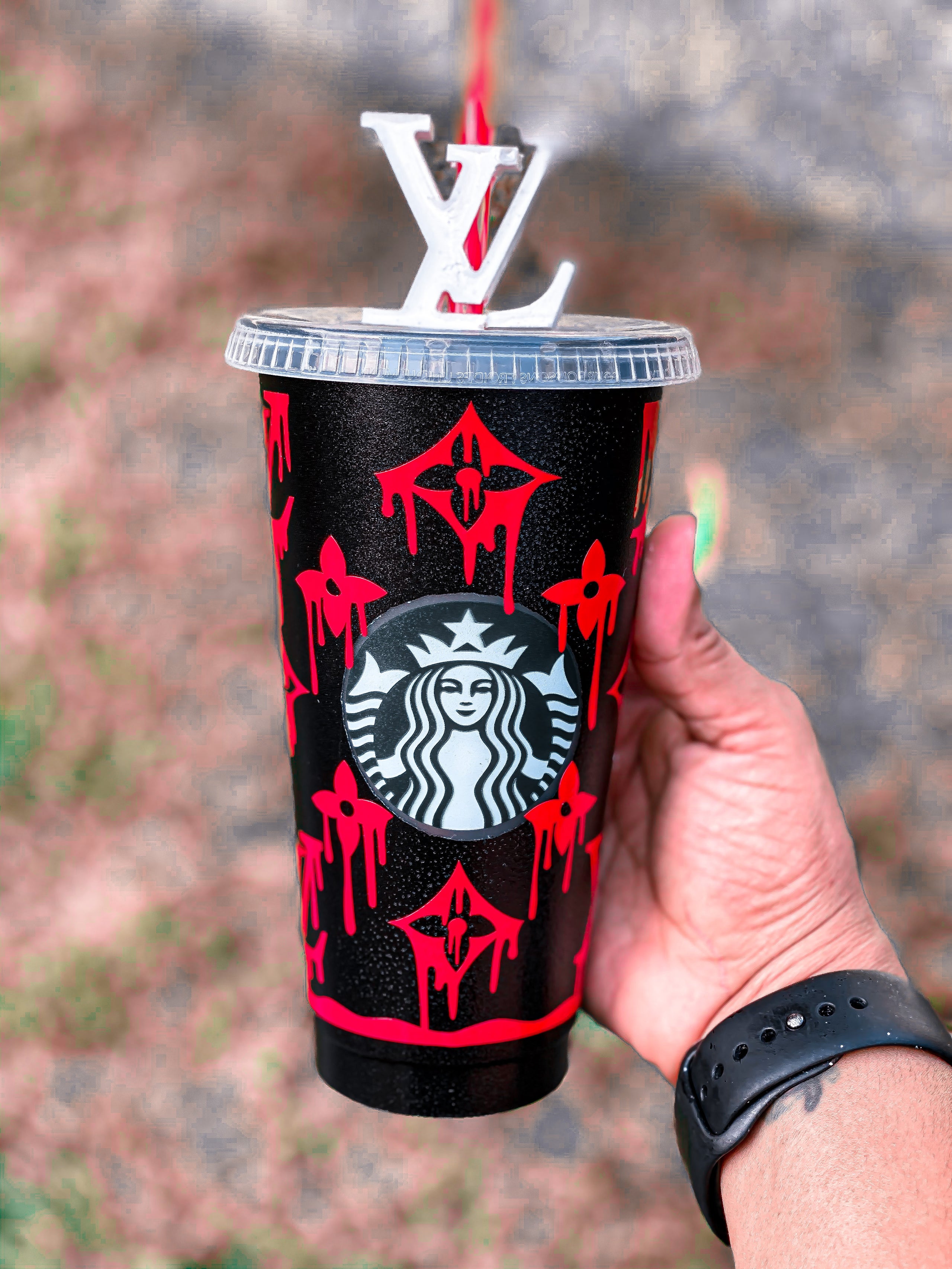 Custom Starbucks Cold Cup with Straw – B. Rose Boutique