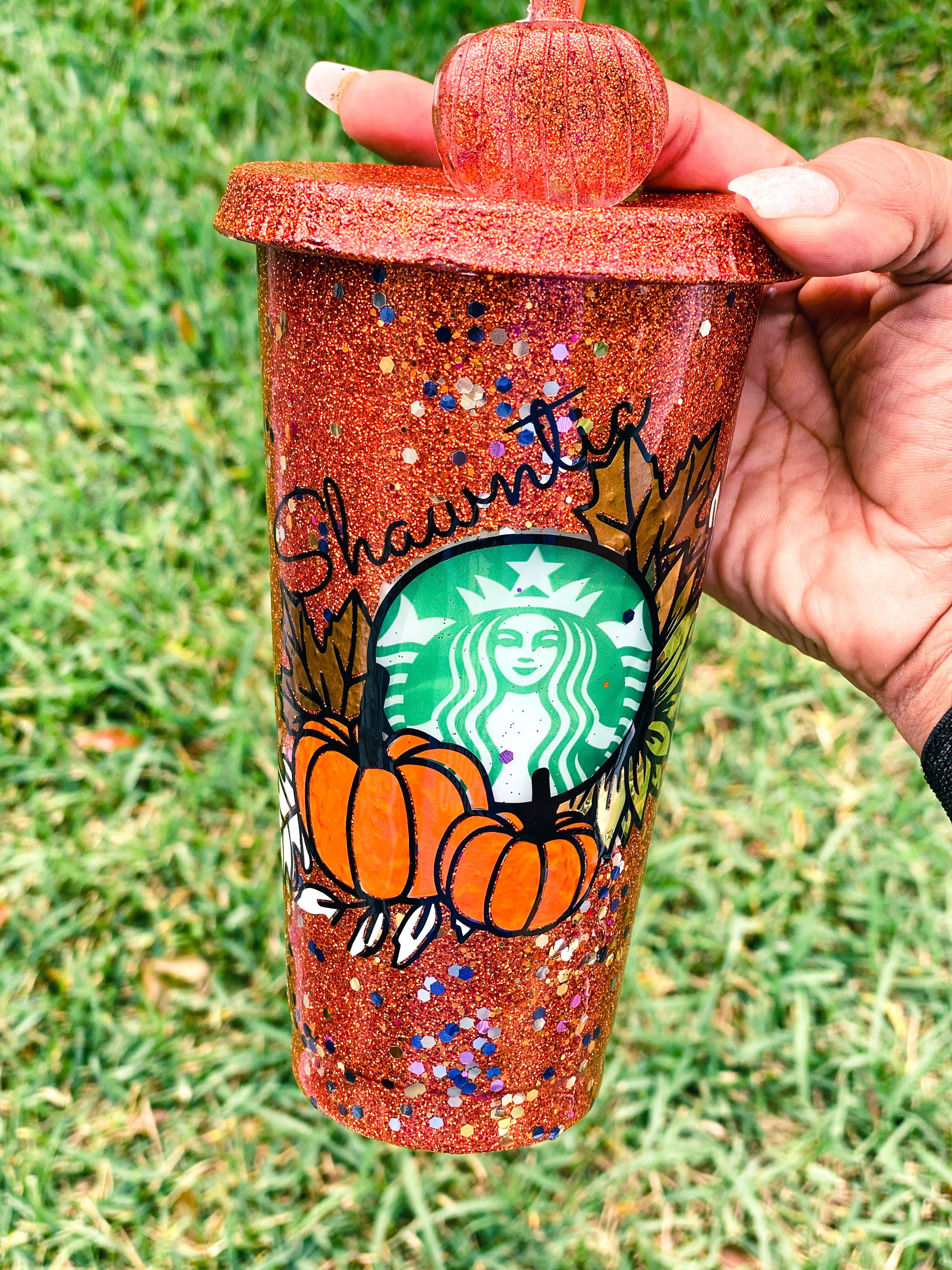 Personalized Fall Starbucks Reusable Cup, Fall Starbucks Hot Cup