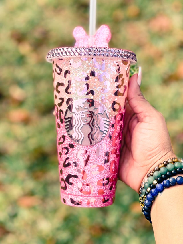 Custom Starbucks Cold Cup with Straw – B. Rose Boutique