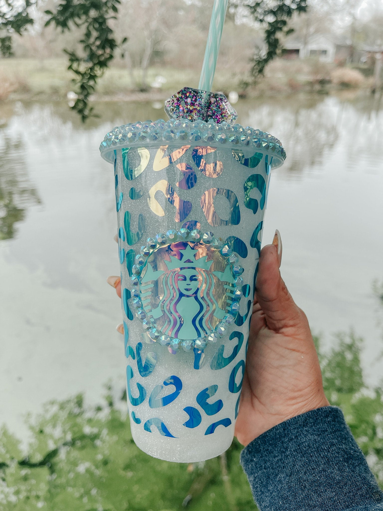 Hello Gorgeous Cheetah ~ Custom Color Changing Starbucks Venti Reusable Cup  – RCDCessentials